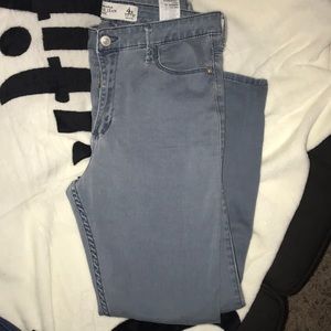 High waisted ankle jean